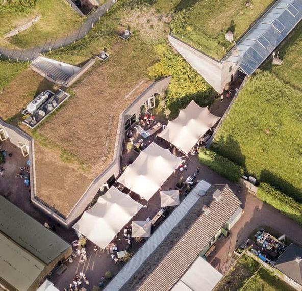 Buitenruimte het centrale plein te GeoFort